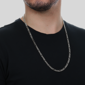 Corrente Masculina Elo Ouro Branco