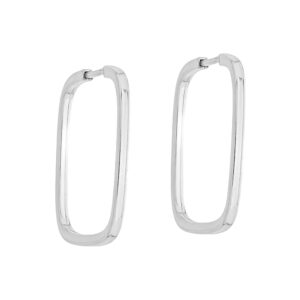 Brinco de Argola Quadrada Prata 925